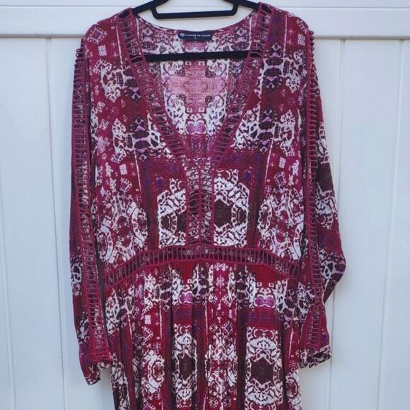 Fashion to Figure Floral Maxi Dress NWT - Picture 1 of 6